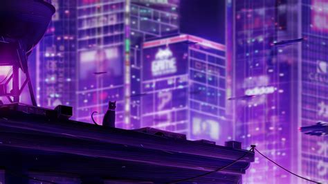 Anime Night Neon Wallpapers Wallpaperboat