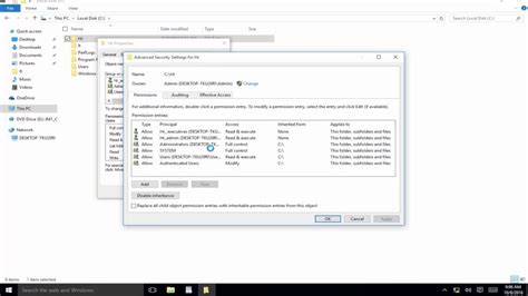 Change System Filefolder Permissions In Windows Determine Which Users
