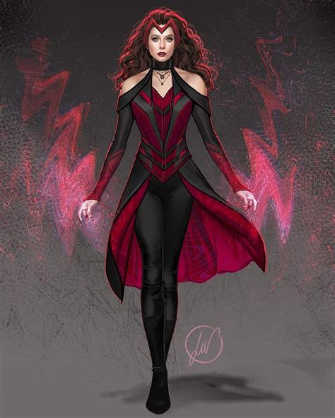 1920x1080px 1080p Free Download Scarlet Witch Concept Art Costume Design Marvel Mcu