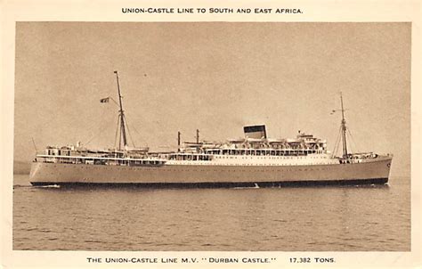 Durban Castle Union Castle Line Postcard