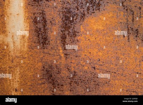 Rusty Metal Surface The Aging Process Of Iron Oxidation And Corrosion