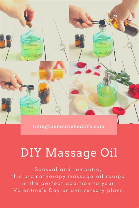 this diy sensual massage oil is non greasy and contains essential oils known for inspiring a