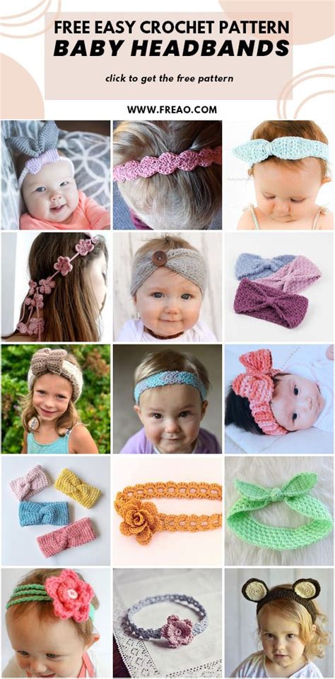 15 Easy Free Crochet Baby Headband Patterns You Can Make In An Hour Or