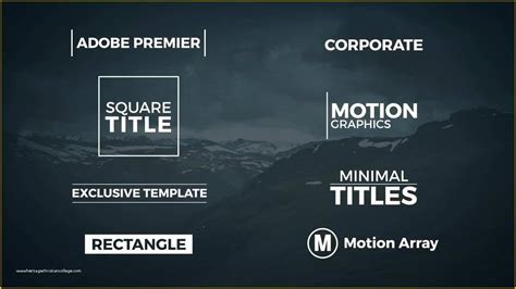 Unlimited ae and premiere pro templates, videos & more! Free Motion Graphics Templates for Premiere Pro Of Free ...