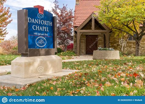 Danforth Chapel On The Campus Of The University Of Kansas Editorial