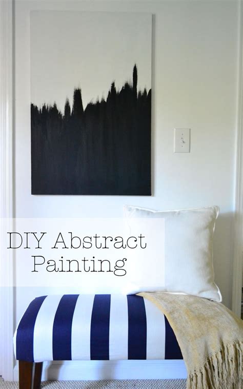 Diy Abstract Painting Could Hang Three Canvas From