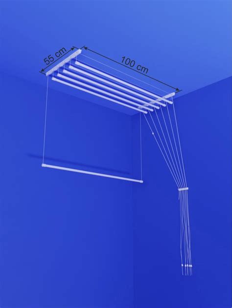 Zeer ruime achterbalkon van 30 m2 met buitenkeuken. bol.com | Heavy-duty Ruimtebesparend Plafond Droogrek - 6 stangen elk 100 cm lang
