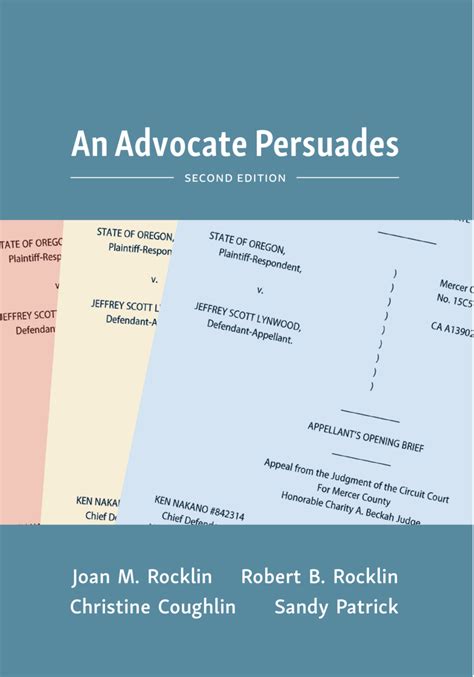 Cap An Advocate Persuades Second Edition 9781531019105 Authors
