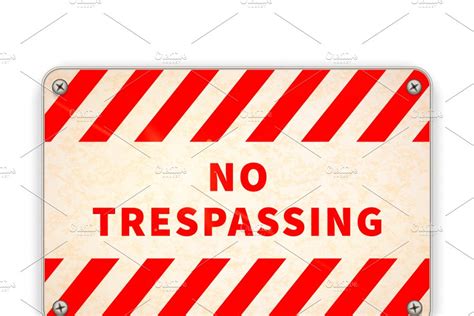 No Trespassing Warning Sign Creative Daddy