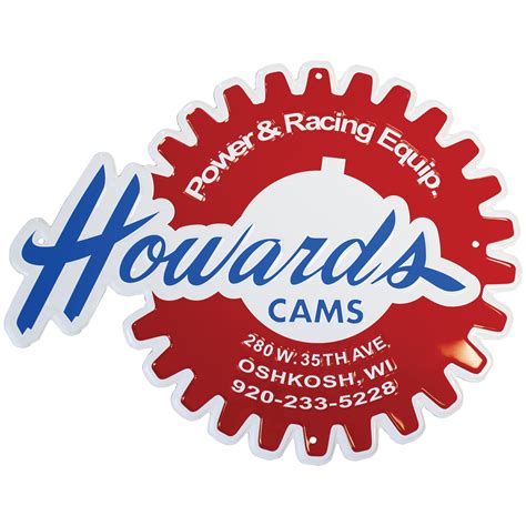 Howards Metal Howards Cams Retro Logo Sign Competition Products