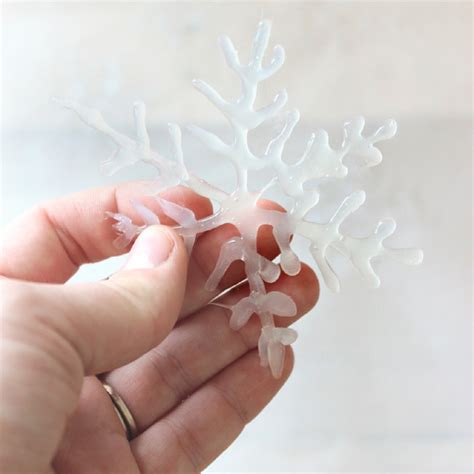 How To Make Hot Glue Gun Snowflake Window Clings An Updated Process