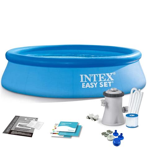 Intex Easy Set Pool Rundt Basseng Med Filterpumpe 244 X 61 Cm 28108np