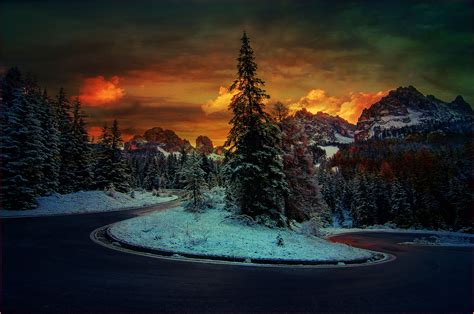 Winter Mountain Road