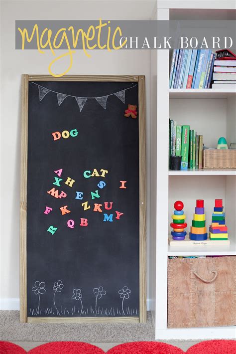 It's diy day again here on fawn over baby! DIY Free Standing Magnetic Chalk Board | Fresh Mommy Blog