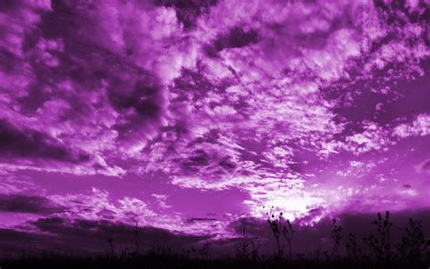 Purple Sky Hd Desktop Wallpaper