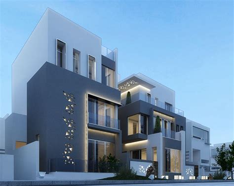 Modern Villa In Kuwait On Behance House Designs Exterior Modern