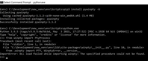 Pywinpty Winpty Dll Loading Issue Issue Andfoy Pywinpty Github