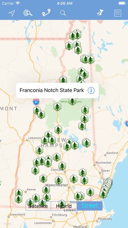 New Hampshire State Parks Map By Shine George