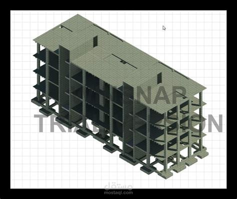 رسم مبنى ثلاثي الأبعاد مستقل