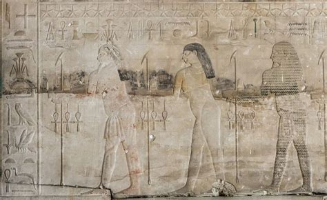 Relief Of A Procession Of Divinities Findspot Pyramidtemple Of King Sahure Abusir Old Kingdom