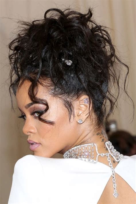 Rihanna Updo Hairstyles