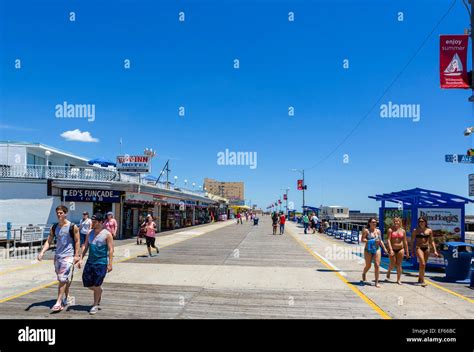 The Boardwalk In North Wildwood Cape May County New Jersey Usa Stock