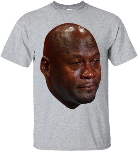 Download Crying Jordan T Shirt Michael Jordan Hall Of Fame Png Image With No Background
