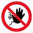 No Entry Symbol Only Floor Graphic From Safety Sign Supplies