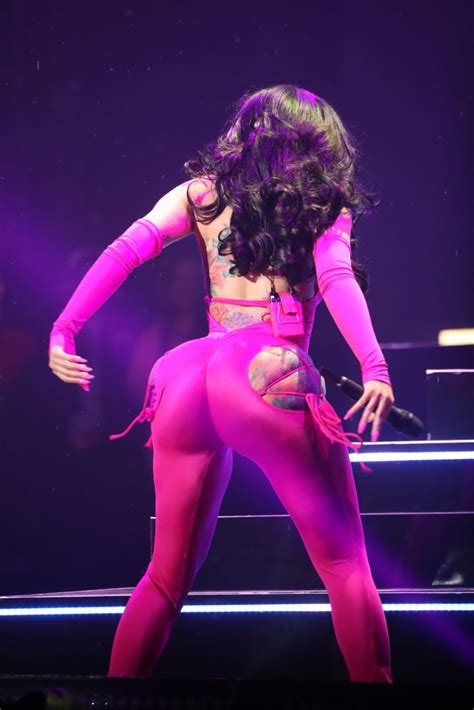 Cardi B Wears Pink Bum Cutout Catsuit At Hot 97 Summer Jam Popsugar