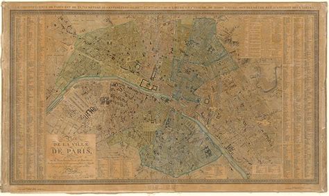 Interactive Map Of Paris 1830 Caution This Is A Large Image And Will