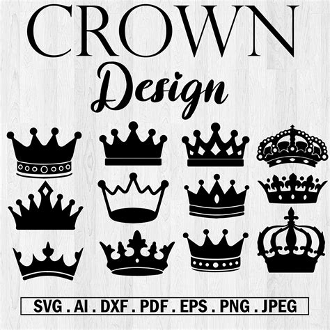 Royal Crown Svg File King Crown Svg Queen Crown Svg Etsy Hong Kong
