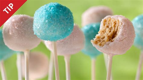 I put a little bit of cooking spray so they wouldn't stick. How to Make Easy Cake Pops - CHOW Tip - YouTube