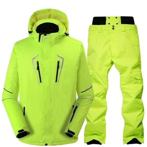 Ski Suit Male Windproof Waterproof Thicken Snow Clothes For Men