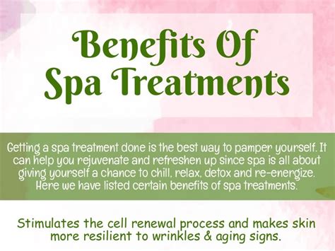 Benefits Of Spa Treatments