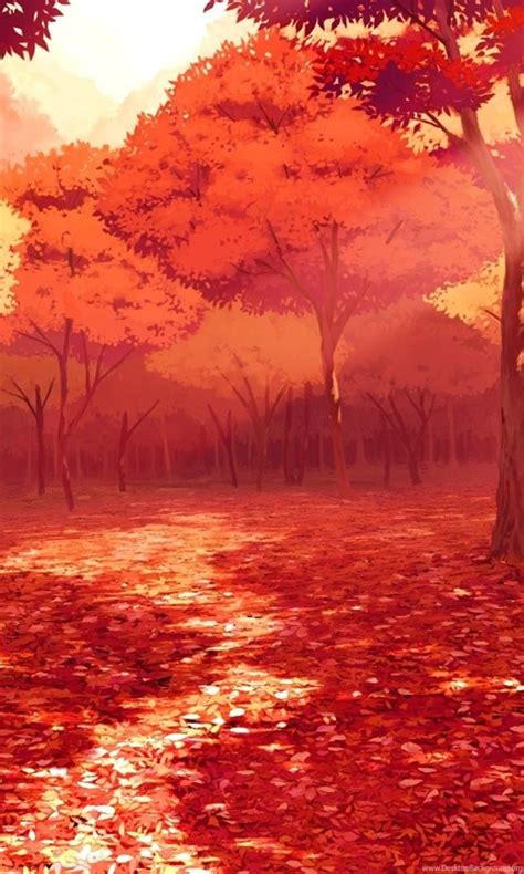 Fall Anime Landscape Background Synergymyte