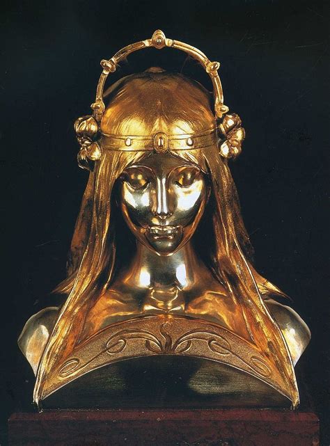 Alphonse Mucha Head Of Woman 1900 Esculturas De Arte Producción