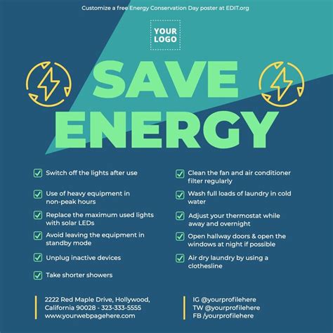 Save Energy Posters