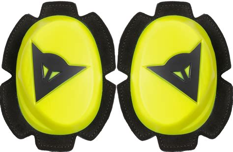 Dainese Pista Knee Slider Fluorescent Yellow Black Knee Sliders For