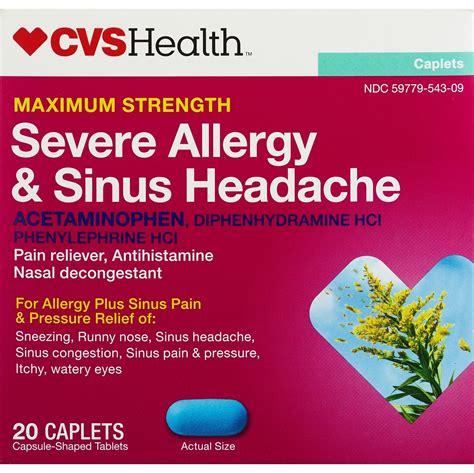 CVS Health Maximum Strength Severe Allergy & Sinus Headache