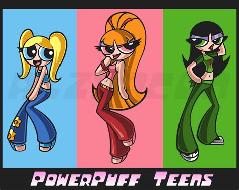 The Powerpuff Girls As Teens Bubbles PowerPuff Girls Fan Art The