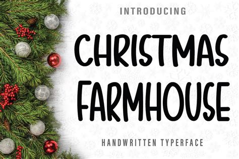 Christmas Farmhouse Font Farzstudio Fontspace