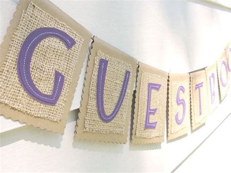 Guest Book Wedding Burlap Banner Definitely Doing This To Highlight
