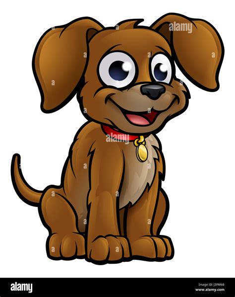 Cute Cartoon Dog Character Illustration Stock Photo Alamy