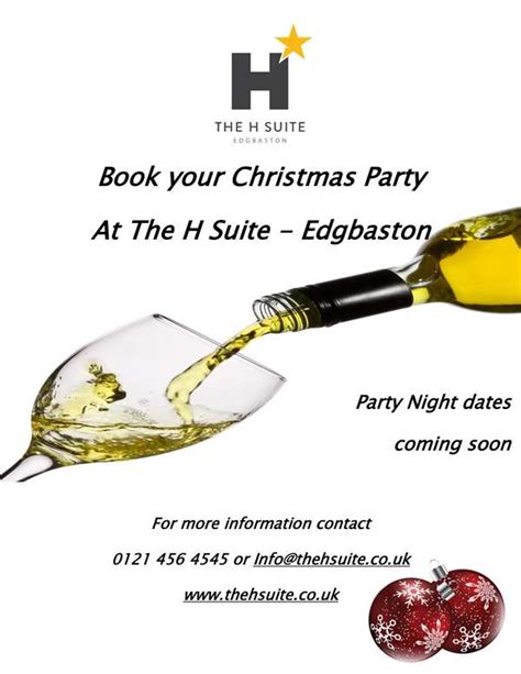 Christmas Parties Birmingham The H Suite