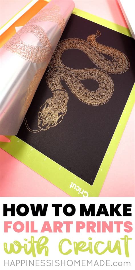 Learn How To Make Foil Art Prints With The New Cricut Foil Transfer