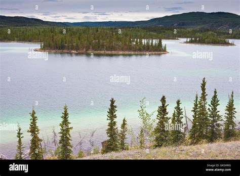 Twin Lakes Yukon Territory Canada Stock Photo Alamy