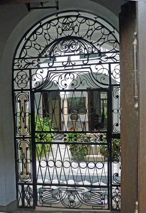 Lovely Gate Into A Courtyard In Spain Railings Wrought Iron Courtyard