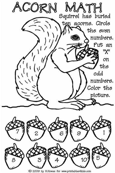 Kindergarten Math Coloring Pages Coloring Home