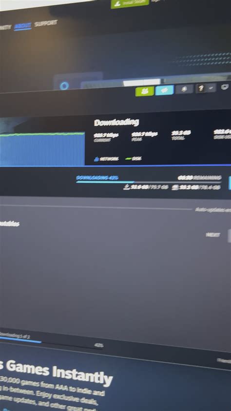 Nearly 1Gb/s but the download is going nowhere near that fast. Is it