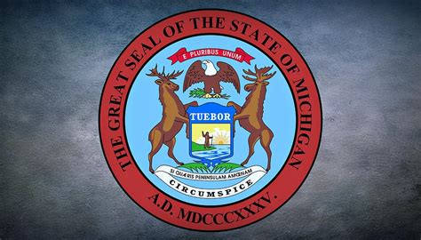 The Great Seal Of The State Of Michigan Photograph By